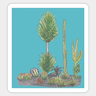 Cactus Garden Sticker